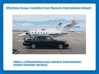 Effortless Group Transfers from Newark International Airport
