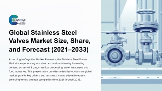 Stainless Steel Valves Market Size, share and forcast