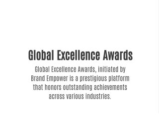 Global Excellence Awards