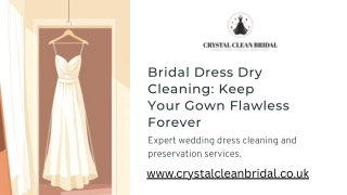 Bridal Dress Dry Cleaning Keep Your Gown Flawless Forever
