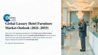 Global Luxury Hotel Furniture Market Report 2025 and its Size, Share and Trends