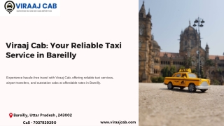 Viraaj Cab – Reliable Outstation & City Taxi Services