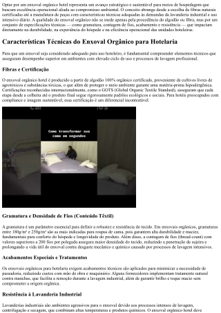 Enxoval orgânico hotel: conforto sustentável que encanta seus hóspedes