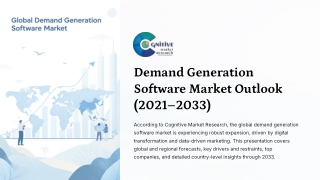 Demand Generation Software Market Report