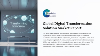 Digital Transformation Solution Market Report