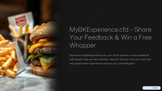 MyBKExperience.cfd – Complete the Burger King® Survey & Win a Free Whopper