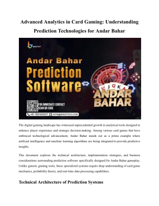 Complete Guide to Implementing AI-Based Prediction Systems in Card Gaming Platfo