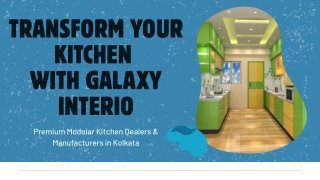 Galaxy Interio – Leading Modular Kitchen Dealers & Manufacturers in Kolkata