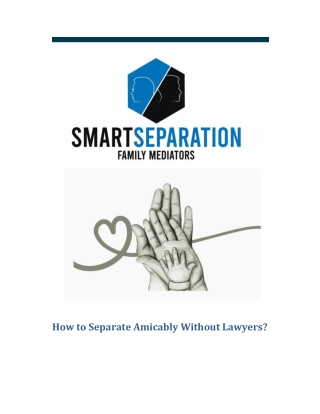 How to Separate Amicably Without Lawyers?