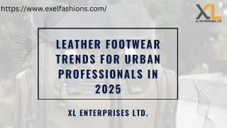 Leather Footwear Trends for Urban Professionals in 2025