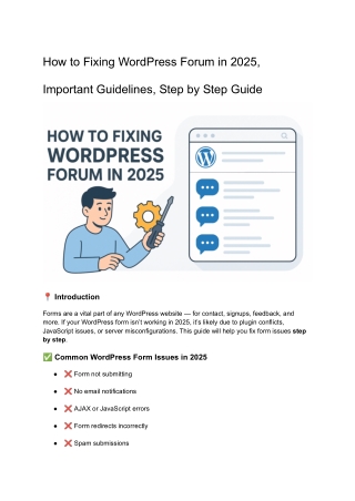 WordPress Forum in 2025