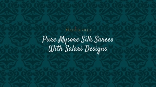 Buy Best Prices Pure Mysore Silk Sarees In India