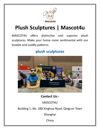 Plush Sculptures