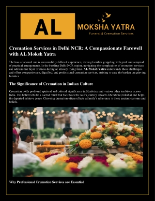 Cremation Services in Delhi NCR