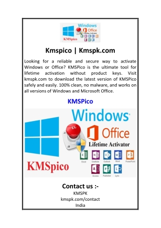 Kmspico  Kmspk.com