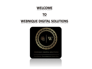 Webnique digital solutions