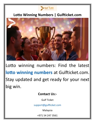Lotto Winning Numbers  Gulfticket