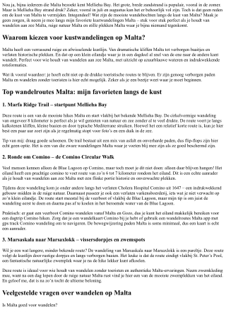 Is Mellieha Bay strand druk? Ontdek de mooiste kustwandelingen op Malta