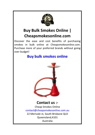 Buy Bulk Smokes Online  Cheapsmokesonline.com
