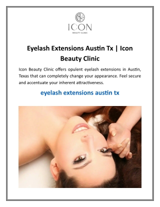 Eyelash Extensions Austin Tx