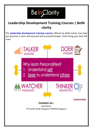Leadership Development Training Courses | BeIN clarity