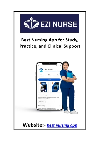 Best Nursing App for Study, Practice, and Clinical Support