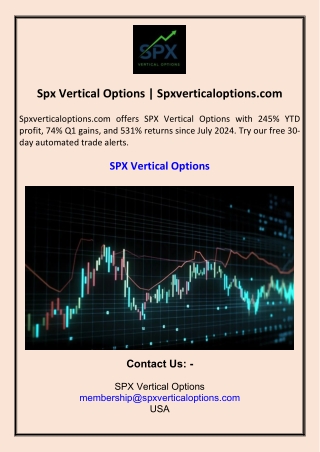 Spx Vertical Options  Spxverticaloptions.com