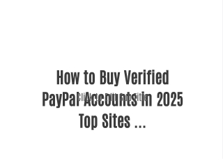 How To Buy, Verified PayPal Account In 2k26