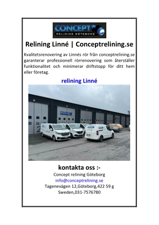 Relining Linné  Conceptrelining.se