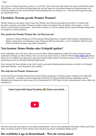 Wonder Woman Slot Review – Was taugt der Superhelden-Spielautomat wirklich?