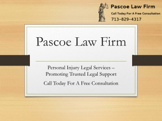 Pascoe Law Firm | Trusted Personal Injury Lawyer in League City, Texas