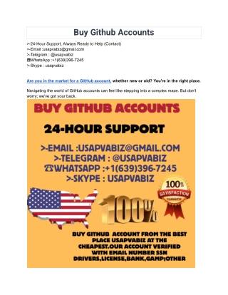 78k  How TO  Buy Github Accounts