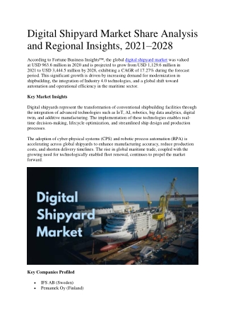 Digital Shipyard Market Share