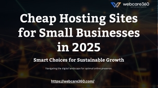 Cheap hosting sites for Small Businesses in 2025