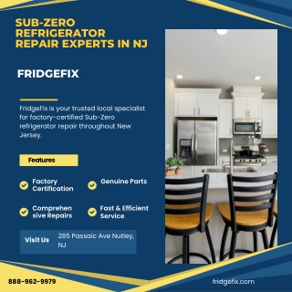 Sub-Zero Refrigerator Repair Experts in NJ  FridgeFix