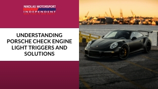 Understanding Porsche Check Engine Light Triggers and Solutions