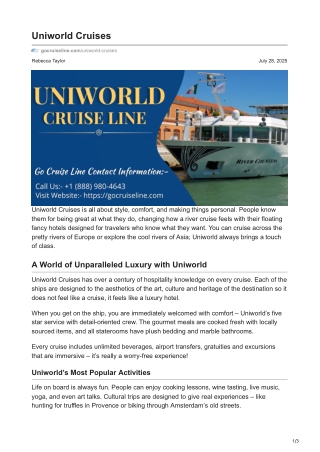 gocruiseline.com-Uniworld Cruises Line