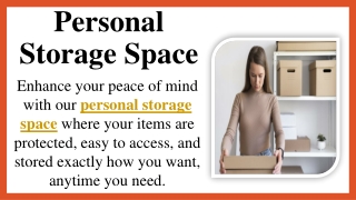 Personal Storage Space