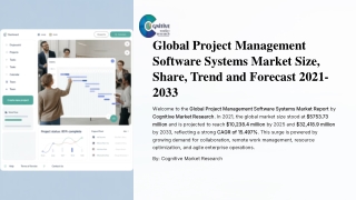 Global Project Management Software Systems Market Size, Share, Trend and Forecast 2021-2033