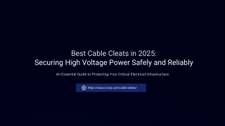 Best-Cable-Cleats-in-2025-Securing-High-Voltage-Power-Safely-and-Reliably