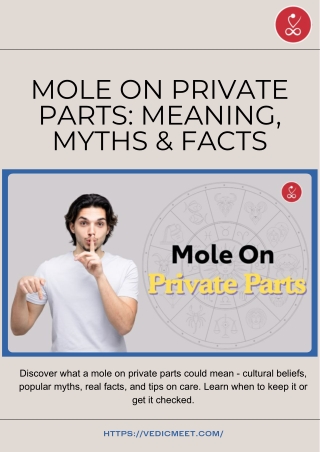 Mole on Private Parts Meaning, Myths & Facts