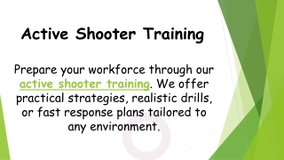 Active Shooter Training