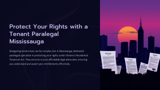 Protect Your Rights with a Tenant Paralegal Mississauga