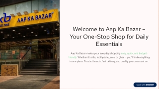 Welcome to Aap Ka Bazar – Your One-Stop Shop for Daily Essentials
