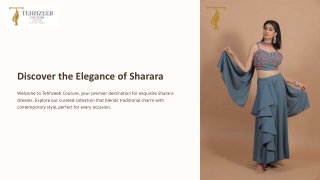 Tehhzeeb Couture Redefines Elegance with Traditional Sharara Suits in Delhi