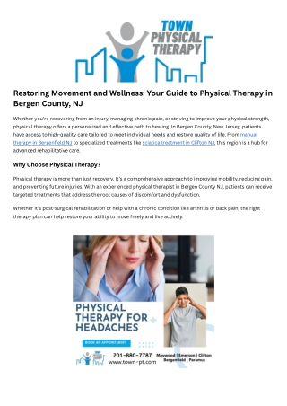 Sciatica Treatment Clifton Nj