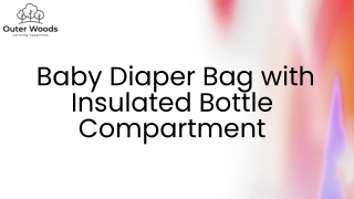 baby diaper bag