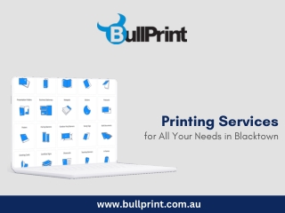 Printing Services for All Your Needs in Blacktown
