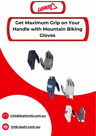 Get Maximum Grip on Your Handle with Mountain Biking Gloves