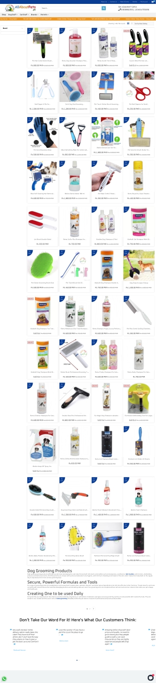 Dog Grooming Products